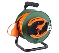 Electraline 20866138G - Avvolgicavo da giardino, 30 m, colore: verde