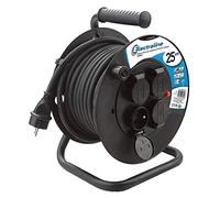 Electraline 20868123d Serie avvolgicavo 25 m Nero