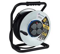 Electraline 208685 avvolgicavo, Nero - NUOVO