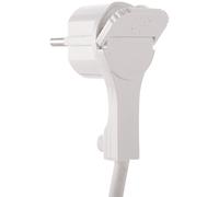 Electraline 3508019 Spina Schuko, Piatta, Bianco, 1 Pezzo