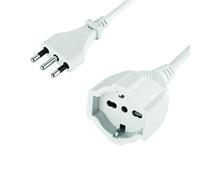 Electraline 46126 Prolunga 10 mt Spina 16A e Presa polivalente (schuko + 10/16A)