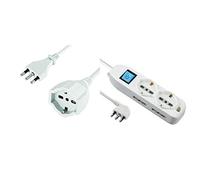 Electraline 46126 Prolunga 10 mt Spina 16A e Presa polivalente (schuko + 10/16A)