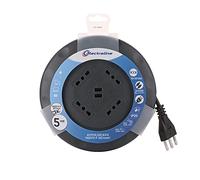 ELECTRALINE AVVOLGICAVO UFO DESIGN SUPER SLIM 5 MT 4 PRESE BIVALENTI SEZIONE CAV
