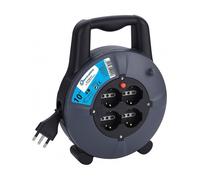 Electraline Prolunga con avvolgicavo 10 m 4 prese Schuko 3x1,5 mm² 16A (49026)