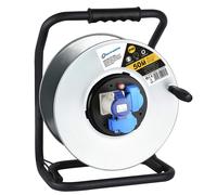 Electraline 49057 Avvolgicavo, Avvolgi-Prolunghe senza cavo in metallo antiruggi