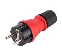 Electraline 55082 Spina Professionale Schuko, Protezione IP54, con Ghiera di Bloccaggio Cavo per Facilitare il Cablaggio