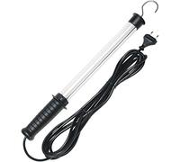 Electraline 58052 Lampada Portatile Fluorescente, Cavo 5 mt, Nero