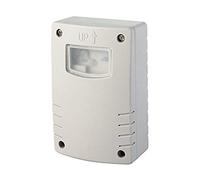 Electraline 58064 Interruttore Crepuscolare con Programmazione, Notturna, Timer, per Uso Esterno IP44, Bianco
