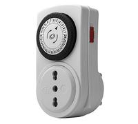 Electraline 58104 Programmatore Timer 16 A, Nero/Bianco
