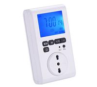 Electraline 58107 Programmatore Digitale Professionale, Schermo LCD Retroilluminato, Spina/Presa Italiane, Bianco
