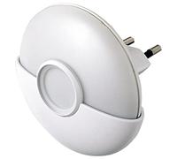 Electraline Luce notturna a LED 58304 – sensore crepuscolare, bianco/trasparente, 1 unità