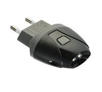 Electraline 58310 Torcia d'Emergenza Automatica con Funzione Luce di Cortesia, Nero