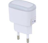 Electraline 58313 Luce Notturna di Presenza al Neon con Interruttore, Bianco