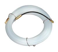 Electraline 5904510 61050 Sonda passacavi in Nylon con molla cercacurva, mt, Diametro 3 mm, Bianco, 10 m