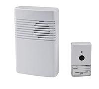 Electraline 59200 Campanello Senza File Wireless, Portata 100 mt, Bianco