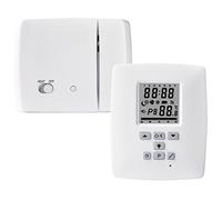 Electraline 59218 Termostato Digitale Wireless con Trasmettitore Radio 868 MHZ, Bianco