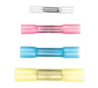 Electraline 59249 Kit connettori a crimpare termorestringenti 100 pz (4 sezioni diverse), Terminali Termorestringenti, Terminale a Crimpare, Connettori per Cavi impermeabili, IP67