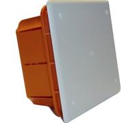 Electraline 60405 Cassetta di Derivazione da Incasso, Misura 153 x 98 x 70 mm, IP44, Rosso/Bianco, 65 x 50 x 70 mm