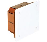Electraline 60407 Cassetta di Derivazione da Incasso, IP44, Rosso/Bianco, 90 x 90 x 45 mm