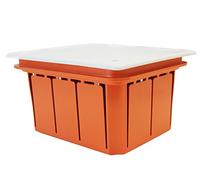 Electraline 60411 Cassetta di Derivazione da Incasso, IP44, Rosso/Bianco, 65 x 60 x 70 mm