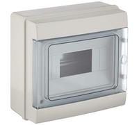 Electraline 60438 Centralino da Parete con Portello Stagno, 8 Moduli, Bianco