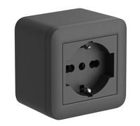 Electraline 60478 Contenitore da superficie FIXA con presa P40 (Schuko+10/16A),