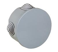 Electraline 60551 Cassetta di Derivazione da Parete, Diametro 85 mm, IP44, Grigio