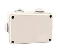 Electraline 60554 Cassetta di Derivazione da Parete, 120 x 80 x 50 mm, IP55, Grigio