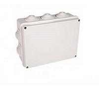 Electraline 60554 Cassetta di Derivazione da Parete, 120 x 80 x 50 mm, IP55, Grigio