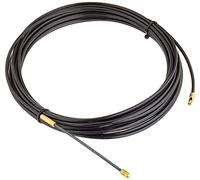 Electraline 5904410 Sonda Tiracavi in Nylon, 10 m, Diametro 4 mm, Nero