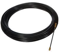 Electraline 61055 Sonda Tiracavi in Nylon, 20 m, Diametro 4 mm, Nero