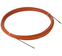 Electraline 61057 Sonda Tiracavi in Acciaio, 14 m, Diametro 4 mm, Arancione, Arancione