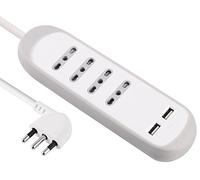 Multipresa con usb 4 posti + 2 usb ELECTRALINE