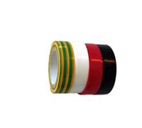 Electraline 62317 Nastro Adesivo Isolante, 10 mt, Larghezza 15 mm, Nero/Rosso/Bianco/Verde/Giallo