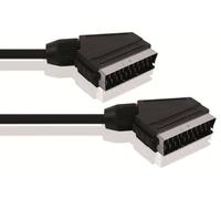 Electraline 62328 Prolunga Scart, Connettore Maschio/Maschio, 1.5 mt, Nero