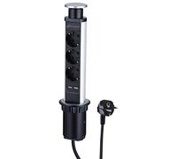 ELECTRALINE MULTIPRESA A TORRE 3P SCHUKO+2 USB 62557