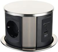 Electraline 62571 Multipresa a Scomparsa per Scrivania/Tavolo Presa a incasso 3