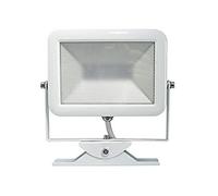 Electraline 63504 Proiettore Faretto Slim da Esterno, IP65 a LED con Staffa, 30W, Bianco