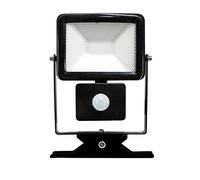 Electraline 63511 Proiettore Faretto Slim da Esterno, IP44 a LED con Sensore di Movimento, 10W, Nero