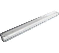 Electraline 65041 Plafoniera al Neon Protetta, T8 2x18W, Luminosità 1350, Dimensioni 660x140x100