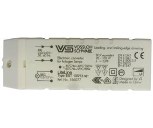 Electraline 70721 Trasformatore Elettronico, 150W, 240-12V