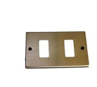 Electraline 71095 Placca 2 Posti, Bronzo