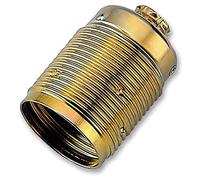 Electraline 71139 Portalampada Filettato Senza Ghiera E27, Passo 10x1, Ottone