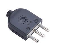 Electraline 71903 Spina Dritta, 16 A 230V, Grigio Opaco