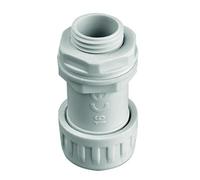 Electraline 80736 Raccordo Bloccatubo, IP65, Diametro 25 mm, Bianco