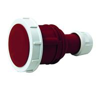 Electraline 80852 Presa Elettrica Industriale, IEC, 16A, 3P+T, 380V, IP67, Rosso