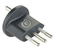 Electraline 92349 Confezione da 25 Adattatore Permanente da Spina Tedesca/Schuko/Europea a Italiana 10A, Nero