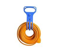 Electraline 94018, Maniglione portatile di supporto porta fino a 40 metri di prolunga/cavo, blu