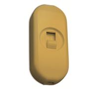 Electraline 95506 Interruttore Bipolare a Cursore 2A 250V, Oro