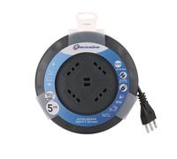 ELECTRALINE AVVOLGICAVO UFO DESIGN SUPER SLIM 5 MT 4 PRESE BIVALENTI SEZIONE CAV